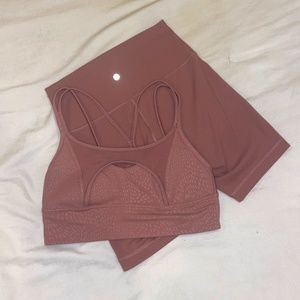 Lululemon Bra and High-Rise Short Bundle